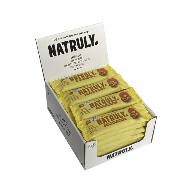 Barretta per cereali Natruly Crudo noci grezze barretta per carote biologiche 23x 40g NUOVO MHD 20/03/2023