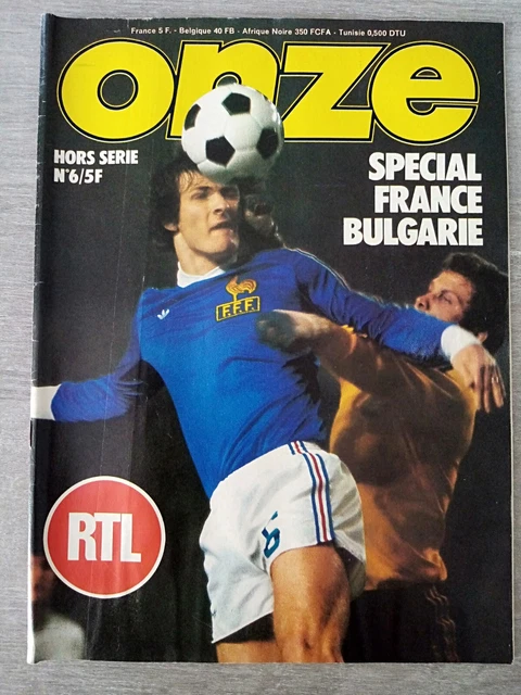 Poster Football Magazine 1976 - France Vs Bulgarie + Bathenay (ASSE)