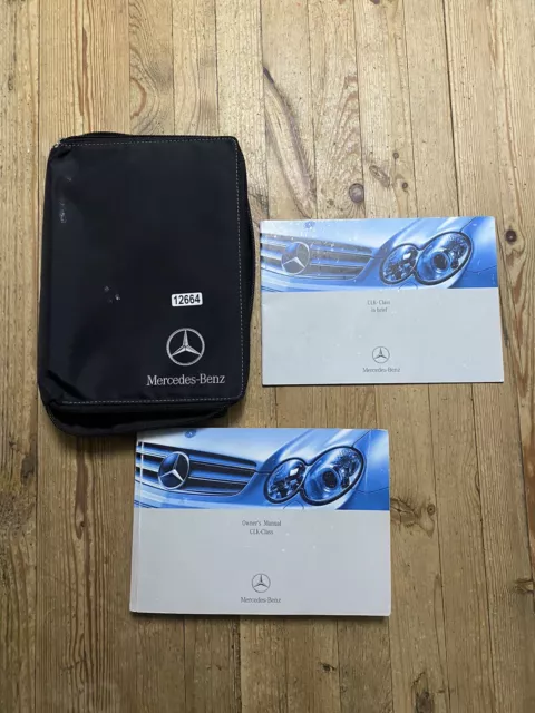 03-10 MERCEDES CLK OWNERS HANDBOOK MANUAL  PACK AND WALLET PRINT 2005 Ref12664