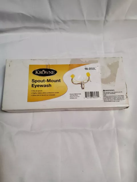 Krowne Spout-Mount Eyewash 16-232L RETAIL PRICE $350