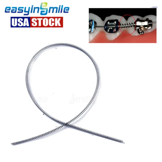 2pcs Dental Orthodontic Open Coil Niti Spring Easyinsmile Alloy Arch Wires 180MM