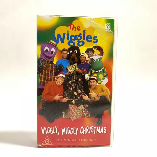 THE WIGGLES Wiggly, Wiggly Christmas VHS 1997 Retro Vintage RARE - AUS SELLER