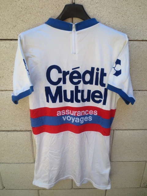 Maillot vintage cyclisme LE CREDIT MUTUEL ANNÉE 1980