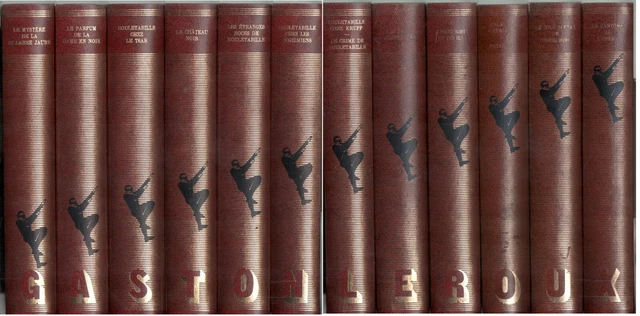 LES CHEFS D’OEUVRES de Gaston Leroux / 12 volumes reliés / Edito ...