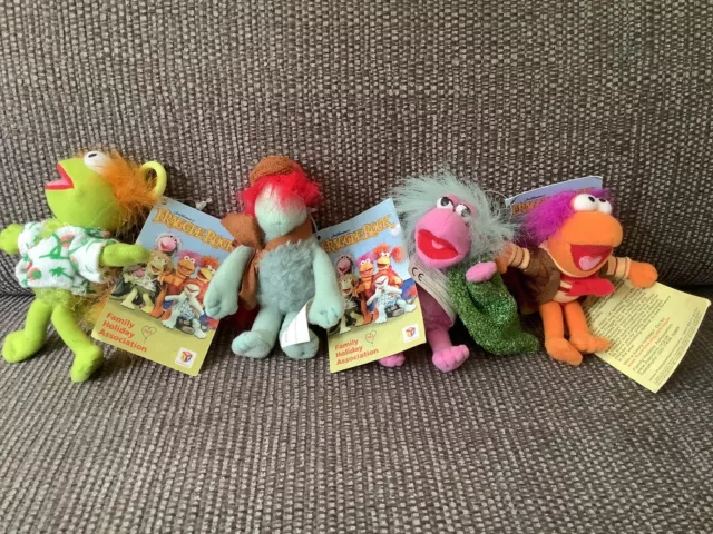 Fraggle Rock Clip On Key Ring Mini Plush Toy Bundle