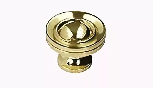Belwith A47-PB Brass 1" Round Cabinet Knob Pull NOS