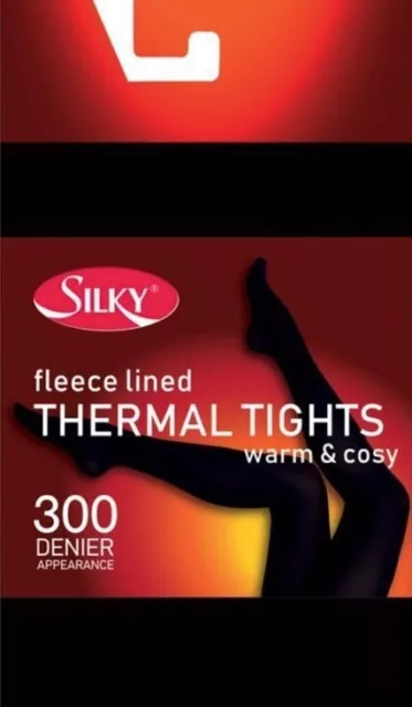 Black Fleece Lined Thermal Tights