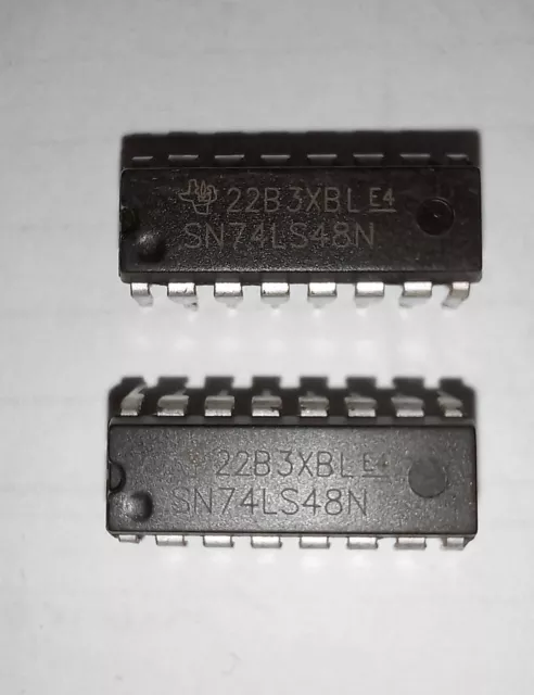 SN74LS48N DIP16 TI decoder/driver BCD-7 segmenti (2x)