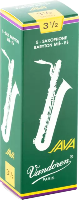 boite 5 anches saxophone BARYTON VANDOREN Mib JAVA. SR 3435 - force 3.5