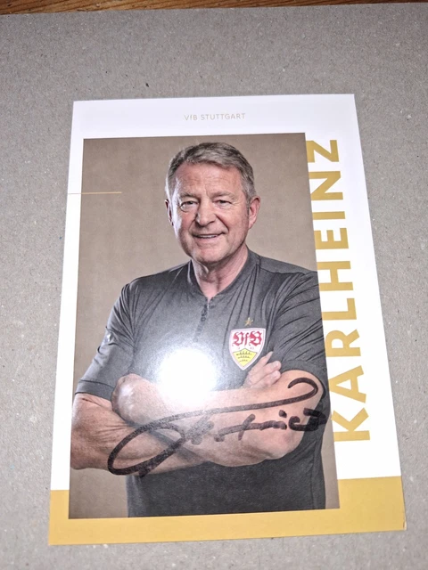 Autogrammkarte Karlheinz Förster - VfB Stuttgart 2000/01 - Original Signiert
