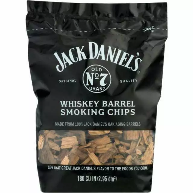 JACK DANIEL'S OLD No 7 Brand Whiskey Barrel Grilling Smoking Chips 180 ...