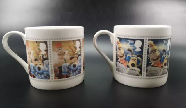 Wallace & Gromit Royal Mail Christmas Number one Design Mug Collectable Pair