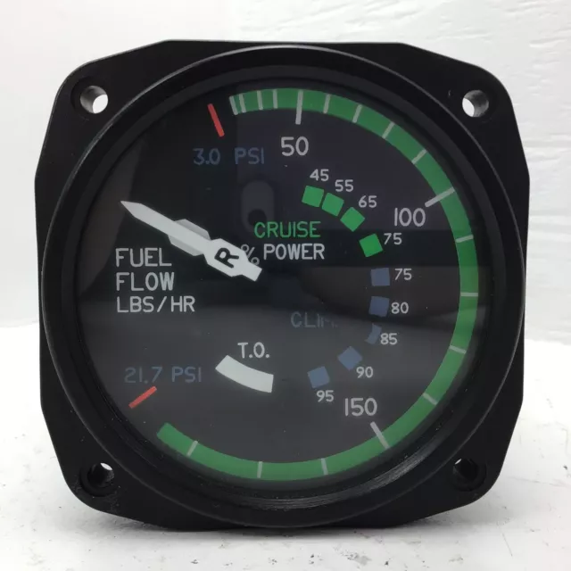 Cessna Dual Fuel Flow Gauge P/N: 6221 (Cessna C662020-0101)