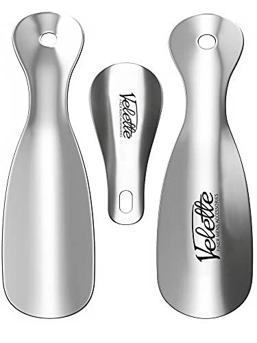 Shoe Horn Metal 3 Pack 2-7.5â€ Long Shoe Horn & 1-4â€ Travel Shoe Horn Shoe...