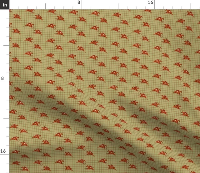 Horse Equestrian Hound Fox Pony Spoonflower Fabric by the Yard