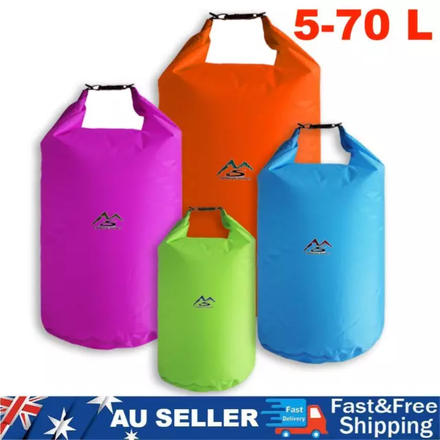 Waterproof Bag Dry Sack Fishing Camping Canoeing Outdoor Sport 5/10/20/40/70 L