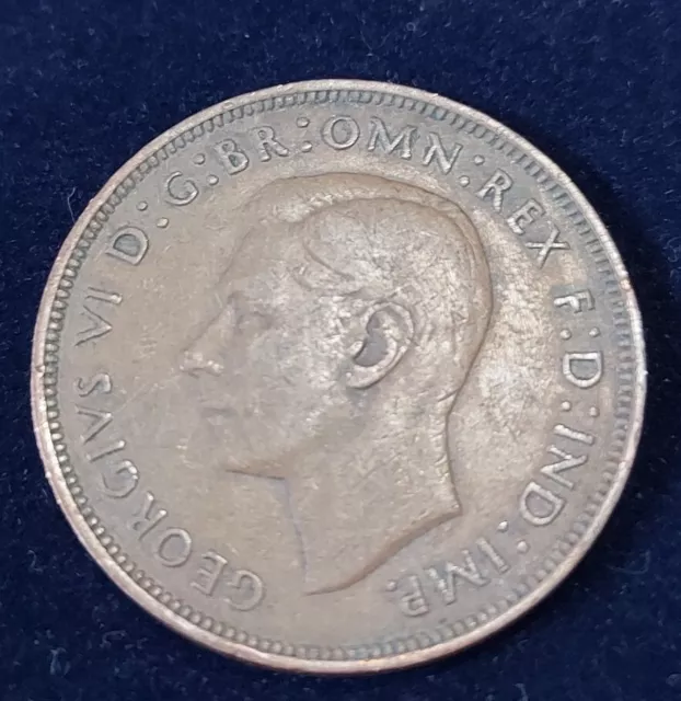 1944 British George VI One Penny