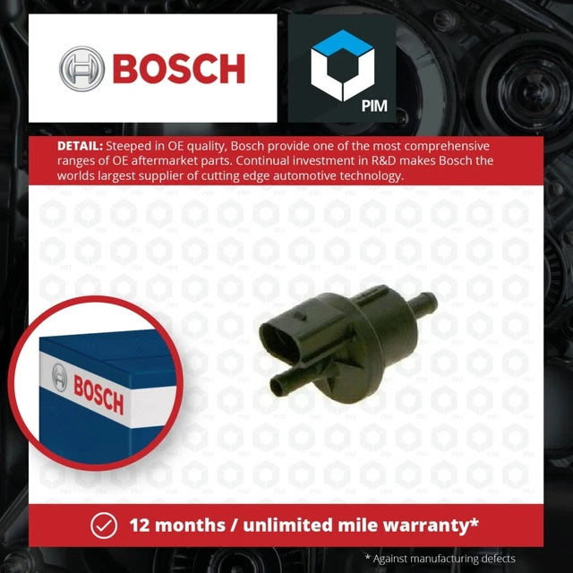 FUEL TANK BREATHER Valve fits VW JETTA Mk4 1.6 11 to 18 Bosch 6QE906517 ...