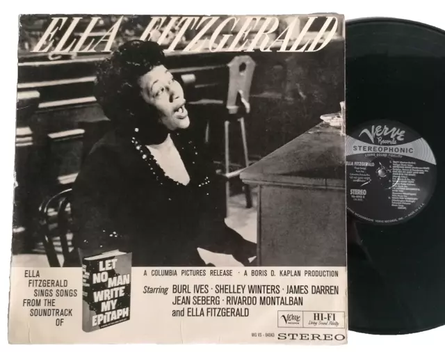 Ella Fitzgerald Sings Songs From Let No Man Write Epitaph (Vinyl LP) Test Press