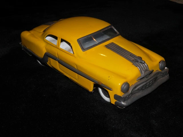 VINTAGE TIN CAR Toy 1954 Pontiac Star Chief 2-Door Hardtop Pressed