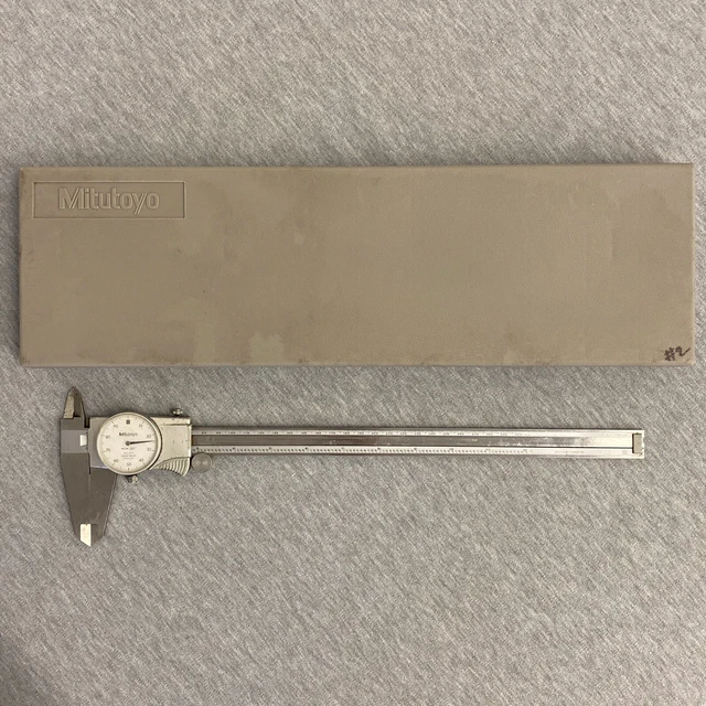 MITUTOYO 505677 WHITE Face Dial Caliper Range 012" .001" 114.99