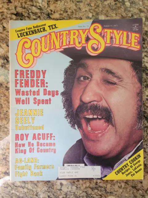 Country Style Magazine August 11, 1977 Issue - FREDDY FENDER Cover