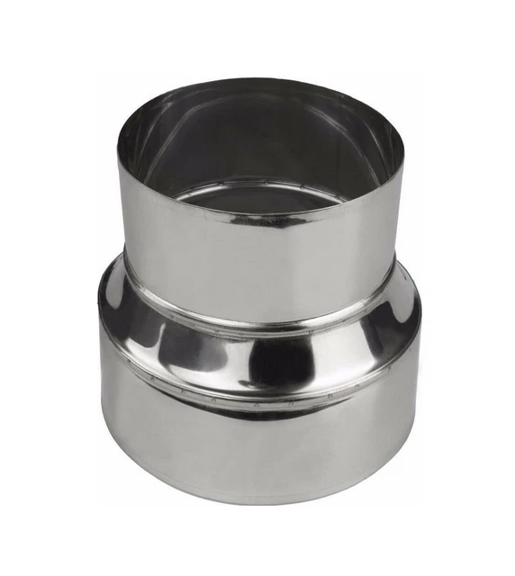 Cheminée Conduit Doublure Métal Réducteur Inox Acier Tuyau Connecteur Adaptateur