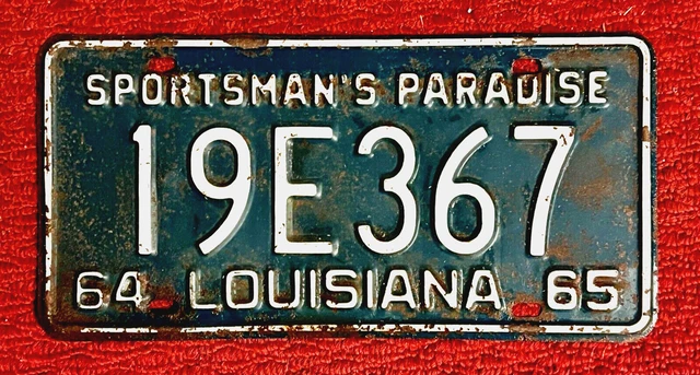 US Louisiana, License Plates, Automobilia, Transportation, Collectibles