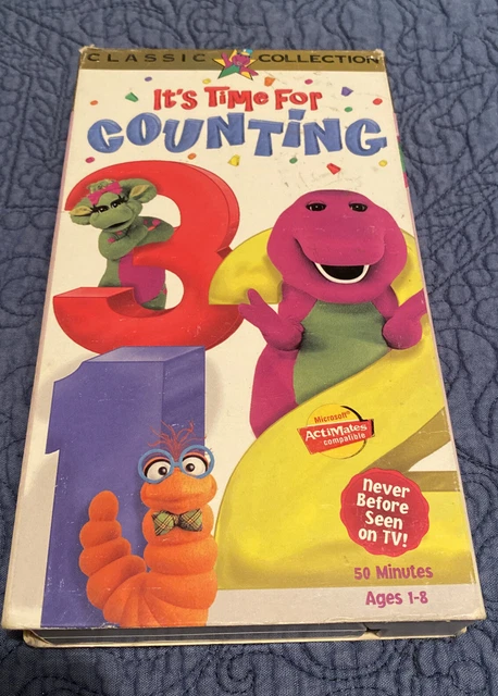 BARNEY IT’S TIME For Counting Classic Collection VHS Video Tape Sing ...