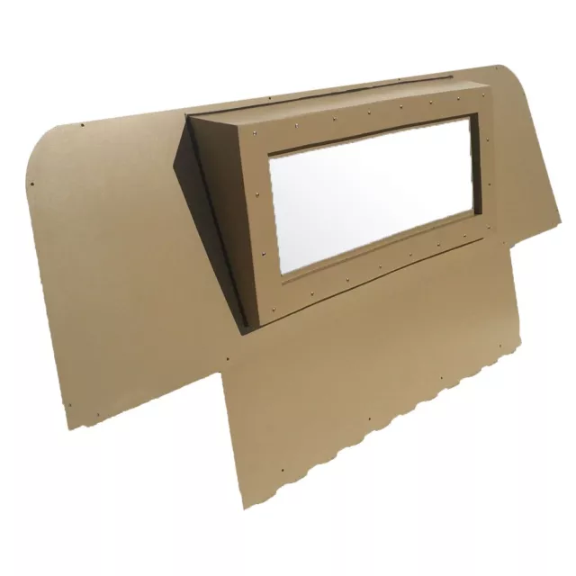 2-Man Premium Iron Curtain Tan, Replace Canvas With Steel fits Military Humvee