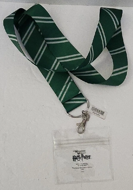 Universal Studios Wizarding World of Harry Potter Slytherin Striped Tie Lanyard