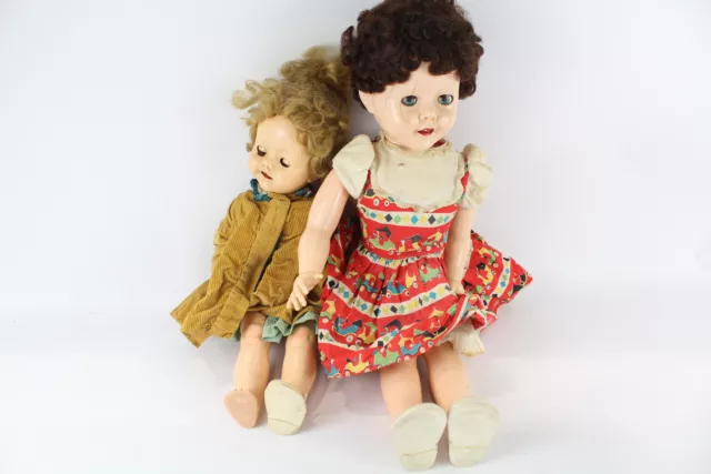 Pedigree Walker Dolls 1950-1960 W/ Original Hair Inc Original Outfits x 2