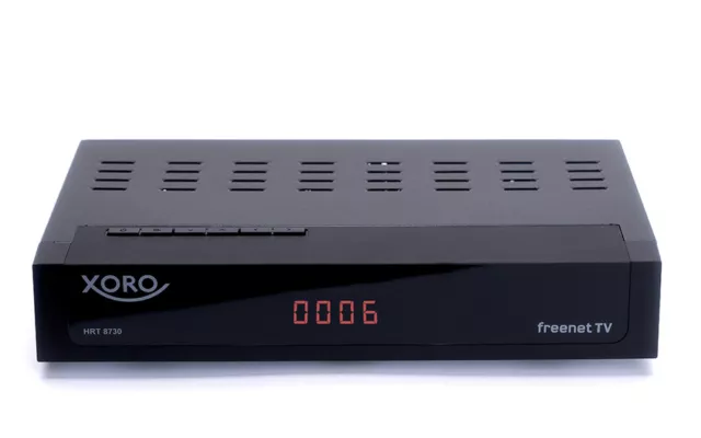 XORO HRT 8730 DVB-T2, DVB-C HEVC HD-Receiver, 6 Monate freenet TV, USB PVR-Ready 2