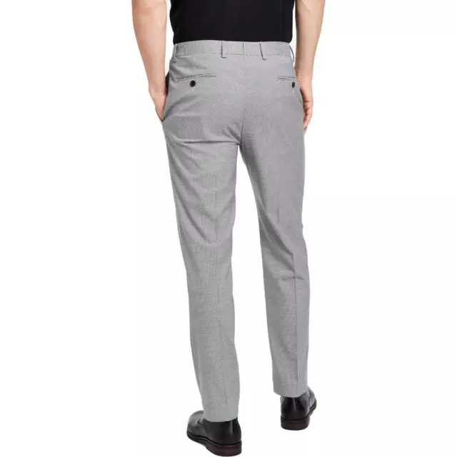 Alfani Mens Houndstooth Slim Fit Formal Suit Pants Trousers BHFO 9260 2