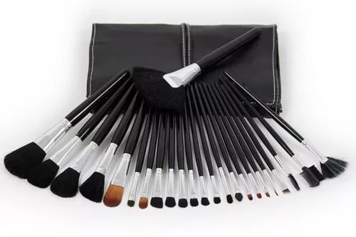 Set 24 Pennelli Per Make Up Artist Professionali Kit Completo Estetista Cosmetic