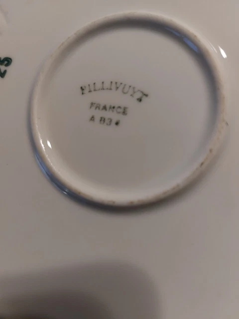 Ancienne Assiette à Bouilli Pour Bébé - Porcelaine Triangulaire - Décor Chiens Chats