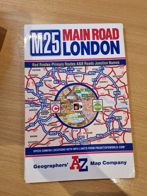 M25 MAIN ROAD Map of London by Geographers' A-Z Map Company (Sheet map ...