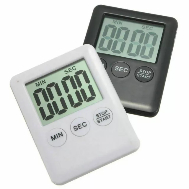 Mini Digital Kitchen Timer Count Up Down Cooking BBQ Food Alarm Magnetic UK nic