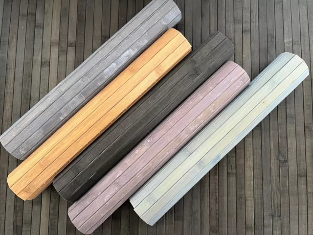 Tappeto Bamboo Antiscivolo In Tinta Unita Vari Colori-Misure - Biancheriaweb