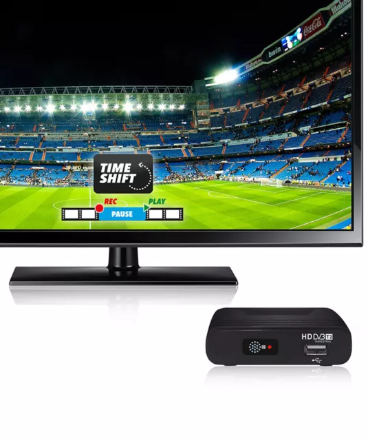 Receptor De TV, DVB-T MPEG 4 Receptor De TV Portátil Digital Caja De  Sintonizador Teledirigido : : Electrónica
