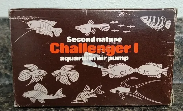 VTG 1980's Second Nature Challenger I Aquarium Air Pump
