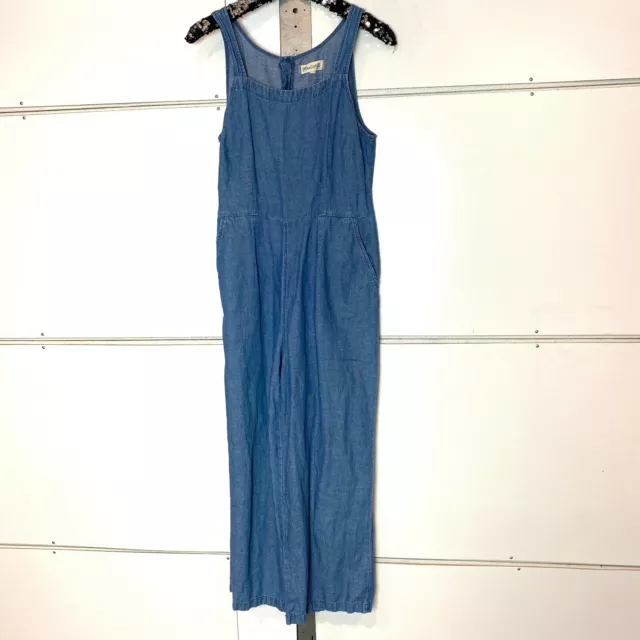 Madewell Muralist Crop Chambray Jumpsuit Size 6 3