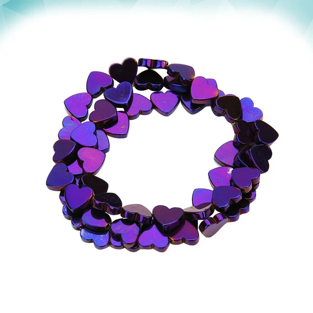 Hematite Heart Beads Spacer Beads Earring Colorful Beads Multi-layer