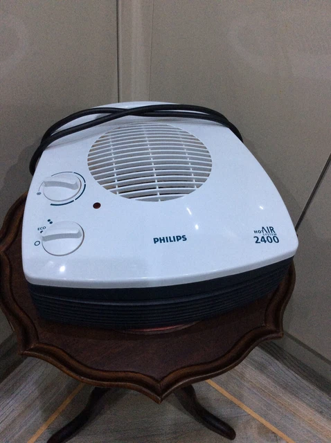 PHILIPS FLAT FAN Heater , 2400 Hot Air System ,hd3346/a, Working Order  £12.00 - PicClick UK