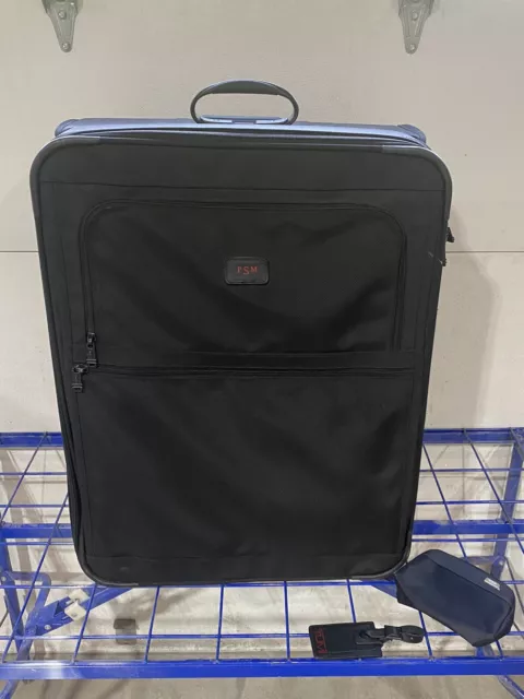 TUMI Alpha 2284D3 Rolling Expandable 26 Suitcase Black Luggage Balistic Nylon