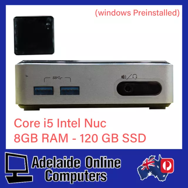 Intel i5-4250 NUC 8GB RAM & 120GB SSD D54250WYK preinstalled un-activated Win10