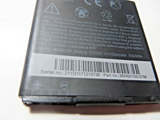 ORIGINAL HTC SENSATION XL G14 G17 G18 Titan X310E X315e Li-ion BATTERY BG58100