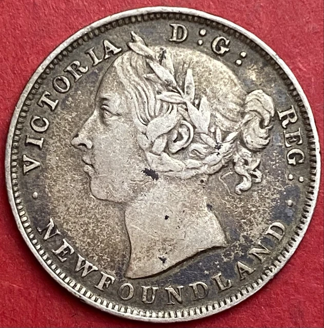 1899 Newfoundland 20 Cents Large 99 - VF - Lot#7127