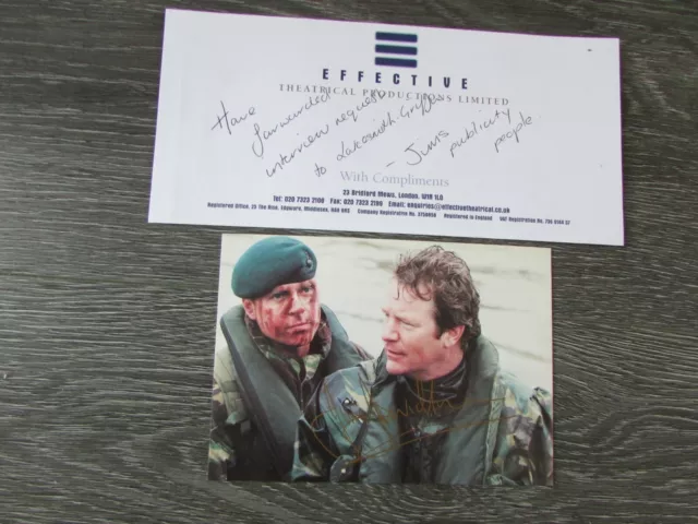 Jim Davidson TV Comedian Presenter Original Hand Signed Photo & Compliment Slip