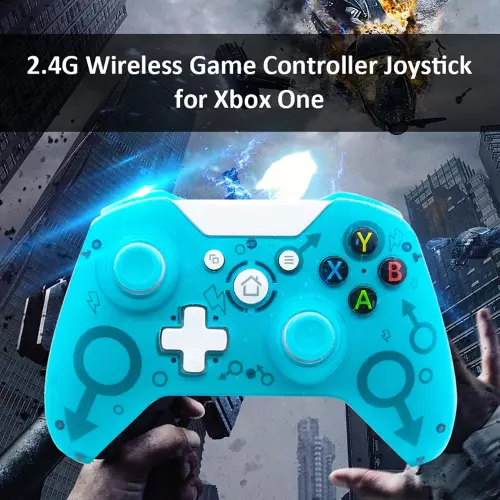 Controller Nero Wireless Joypad Xbox One Compatibile Pc Ps3 Per Console